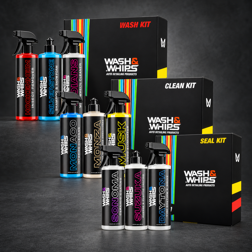 Kit complet d’entretien automobile Wash&Whips en 3 étapes